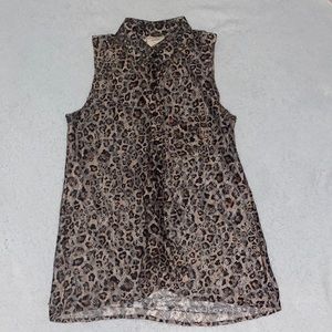 Brand: self-esteem, size: s, mesh button up shirt